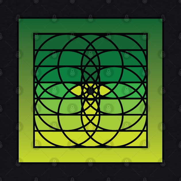 Doc Labs - Third Eye / Awakening (Geometric Art / Meditation / Yoga) - Version 1 - (Green No.1) by Doc Labs